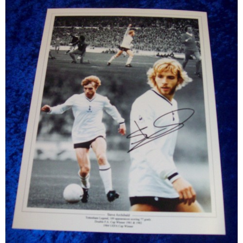 Steve Archibald 12x16 Signed Spurs Legend Montage Photograph